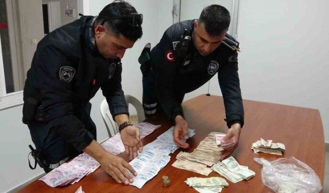Dilencilik yapan şahısların üzerinden 24 bin 577 TL çıktı