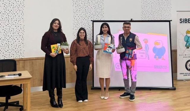 Çocuklar siber suçlar konusunda bilgilendirildi