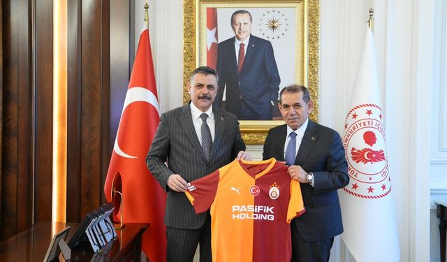 Galatasaray Başkanı Dursun Özbek'ten İçişleri Bakanı Mustafa Çiftçi'ye ziyaret