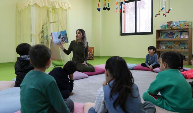 Toroslar Çocuk Kampüsünde, çocuklar için 'Masal ve Drama Atölyesi'