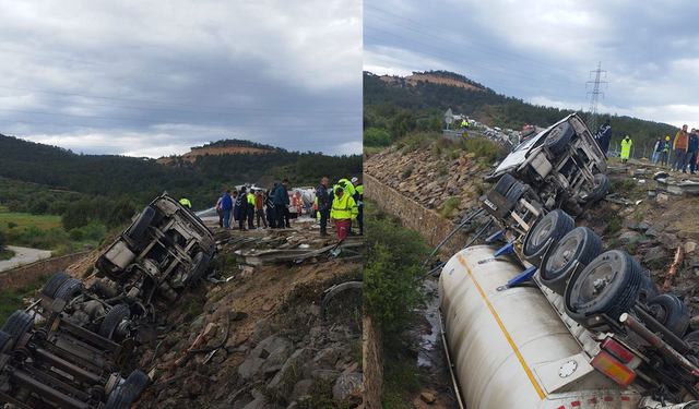 Kanala düşen tankerde can pazarı