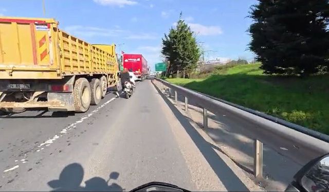 Motosiklette saçı çekilen kadın ölümden döndü