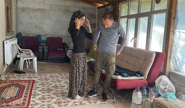 Kızı için protez bacağını taktı ayağa kalktı