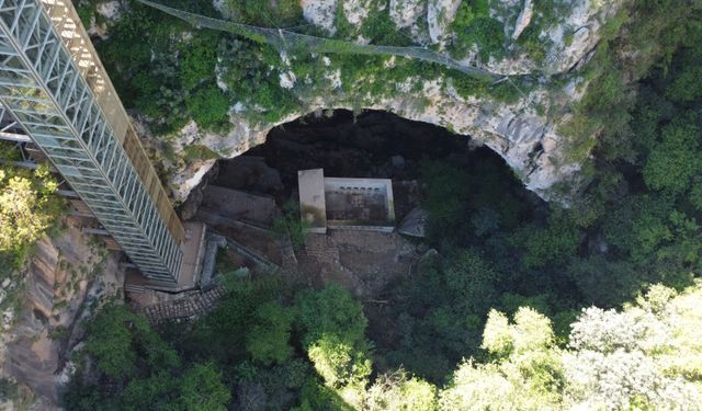 Cennet Obruğu'ndan 13 yıl sonra su çıktı