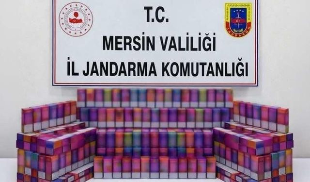 Mersin’de kaçak elektronik sigara operasyonu