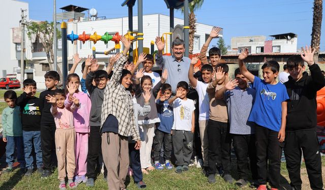 Toroslar'da yenilenen parkta neşeli buluşma
