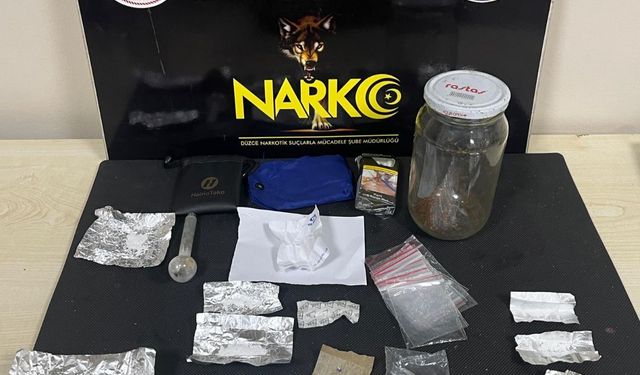 Düzce'de uyuşturucu operasyonu: 2 tutuklama