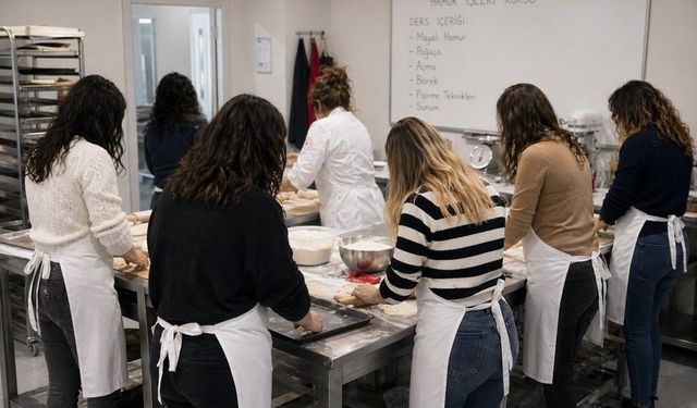 Mersin'de Geleneksel Hamur Kursu'na yoğun ilgi