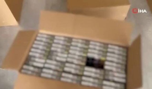Kaçak sigara operasyonu düzenlendi