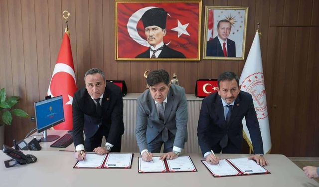 İl Milli Eğitim Müdürü Muhammed Özdemirci, protokol imza törenine katıldı