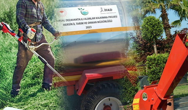 Mersinli çiftçiye tarım destek malzemeleri hibe edilecek