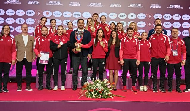 Kadın Güreş Milli Takımı, 122 puanla Avrupa ikincisi oldu