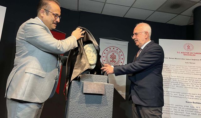 Smyrna Antik Kenti kökenli heykel başı, ABD'den Türkiye'ye iade edildi