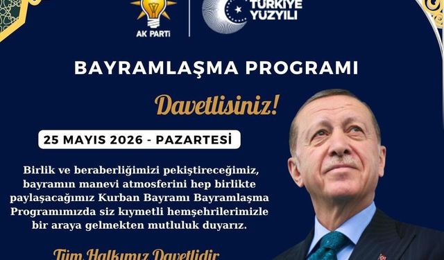 AK Parti Mersin İl Başkanlığı’nda Bayramlaşma Programı