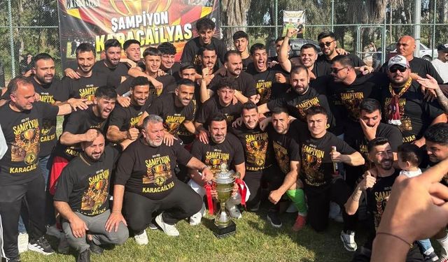 Karacailyas Spor şampiyonluğun tadını doya doya çıkarıyor