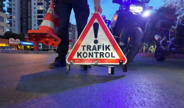Mersin polisinden drone ve KGYS destekli trafik denetimi