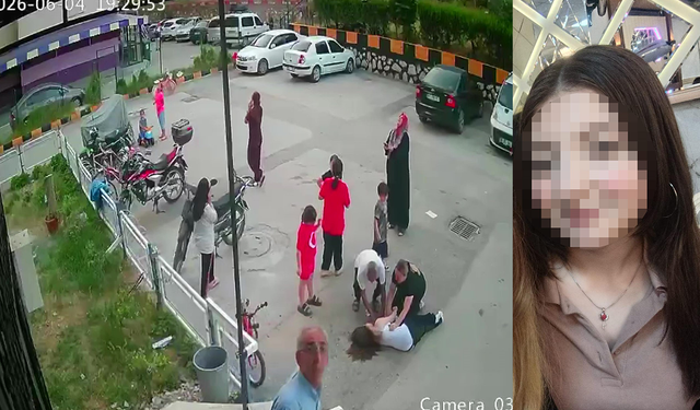 Adana’da 12. kattan düşen kız çocuğu hayata tutundu: Düşme anı kamerada