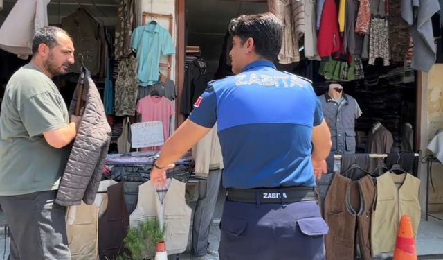Tarsus’ta kaldırım işgallerine sıkı denetim