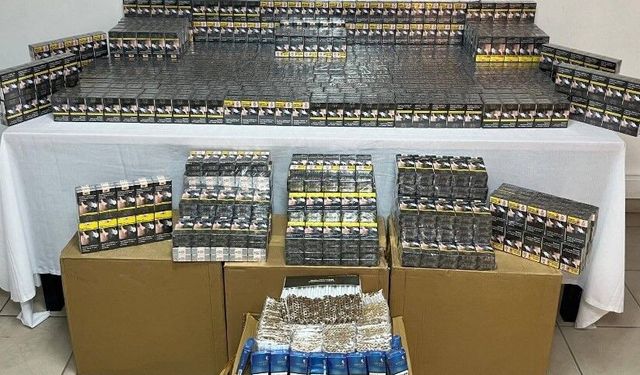 Mersin'de sigara kaçakçılığı operasyonu