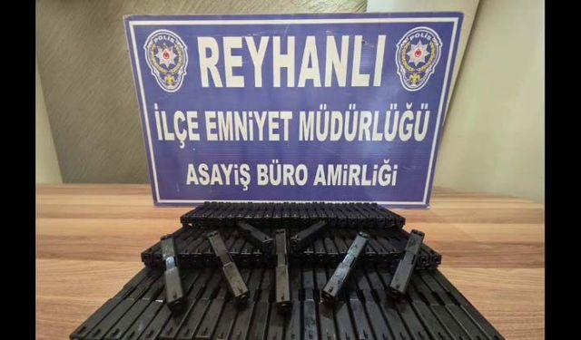 Hatay’da 80 adet tabanca namlusu ve sürgüsü ele geçirildi