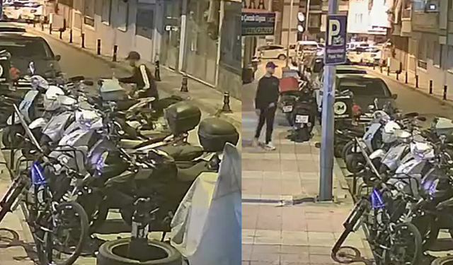 Motosiklet hırsızlığı şüphelisi 120 güvenlik kamerası incelenerek yakalandı