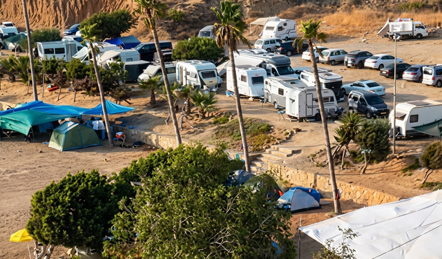 Mersin sahillerinde karavan işgaline vatandaş tepkisi