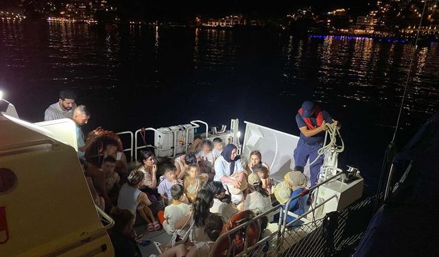 40 göçmen 2 kaçakçı yakalandı