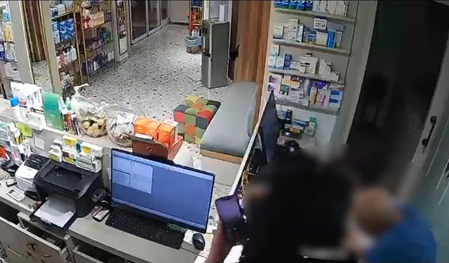 Mezitli'de eczaneye gasp: Şüpheli kısa sürede yakalanarak tutuklandı