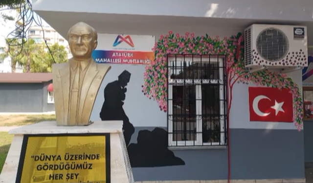 Atatürk mahallesi Muhtarlığına Atatürk Köşesi