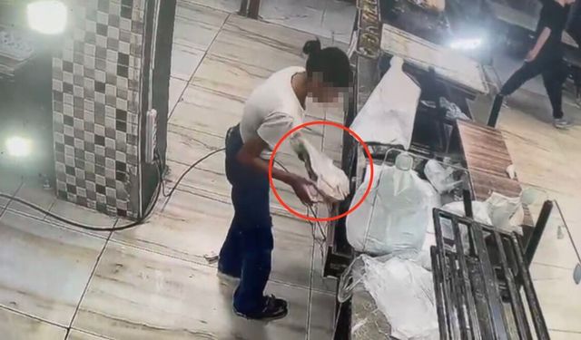 Fırında dikkat dağıtıp kasadan 10 bin lirayı çaldılar