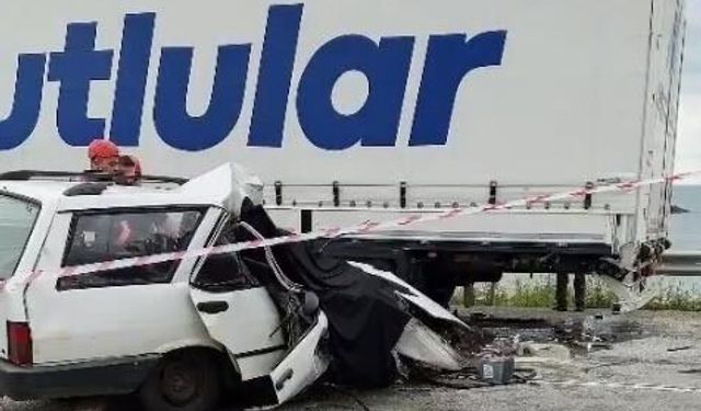 Tırla çarpışan otomobilin sürücüsü yaşamını yitirdi