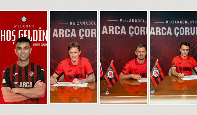 Çorum FK'da 4 imza birden atıldı