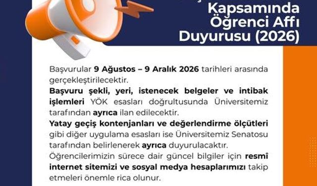 Üniversitelerde kayıt hakkını kaybedenlere yeniden öğrenim imkanı