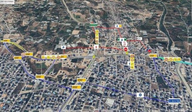 Mezitli’de bazı yollar trafiğe kapanıyor