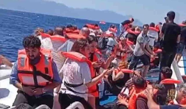 Alabora olan gemideki çocuğu kurtardığı anları anlattı