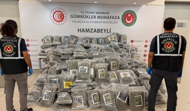 Sınır Kapısı'nda 287 kilo 910 gram esrar ele geçirildi
