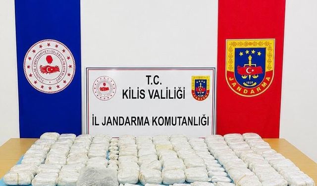 Kilis’te 90 kilogram sentetik uyuşturucu ele geçirildi
