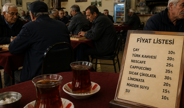 Mersin’de kahvehanelerde içecek fiyatları semtten semte değişiyor