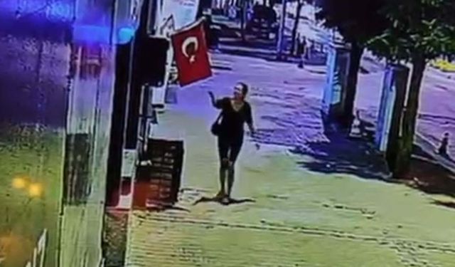 Mağazada asılı Türk bayrağını yakan şüpheli gözaltına alındı