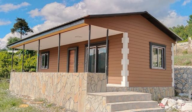 Mersin yaylalarında prefabrik evlere ilgi büyüyor