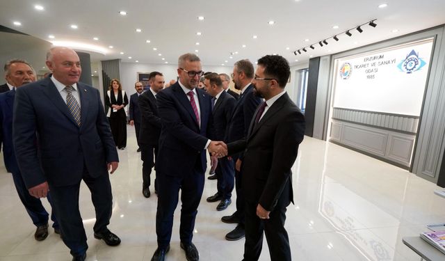 TCMB Başkanı Erzurum'da