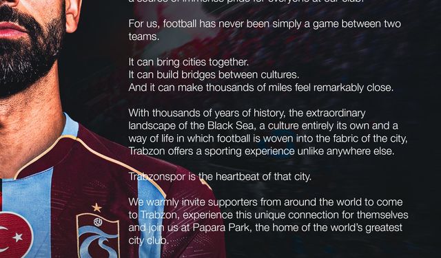 Trabzonspor’dan dünyaya çağrı