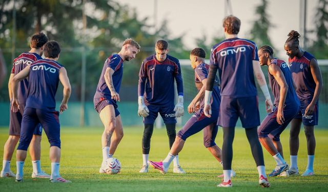 Trabzonspor, Ferencvaros maçı hazırlıklarını tamamladı