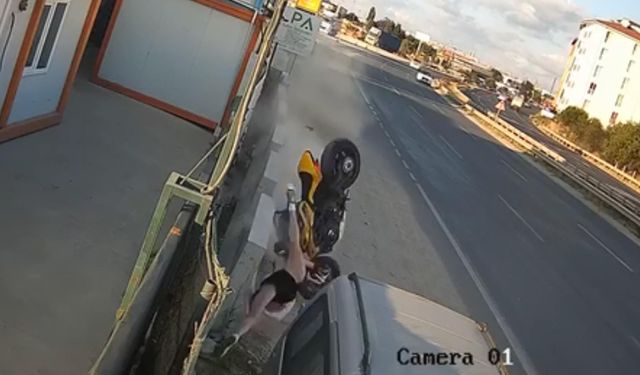 Yeni aldığı motosikletle kaza yapan Utku öldü; o anlar kamerada