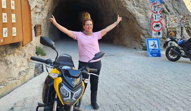 Kaza korkusu durduramadı 1500 kilometrelik rotada motor sürdü