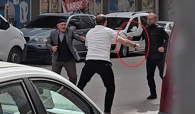 Babasını darbeden şüpheliyi vurdu: O Anlar Kamerada