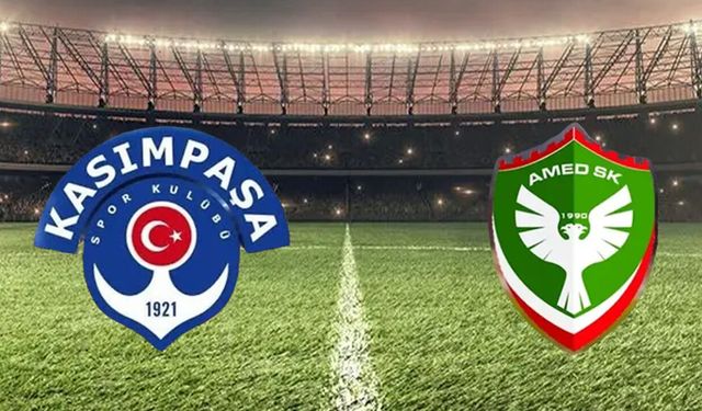 Kasımpaşa ile Amed Sportif Faaliyetler 2-2 berabere kaldı