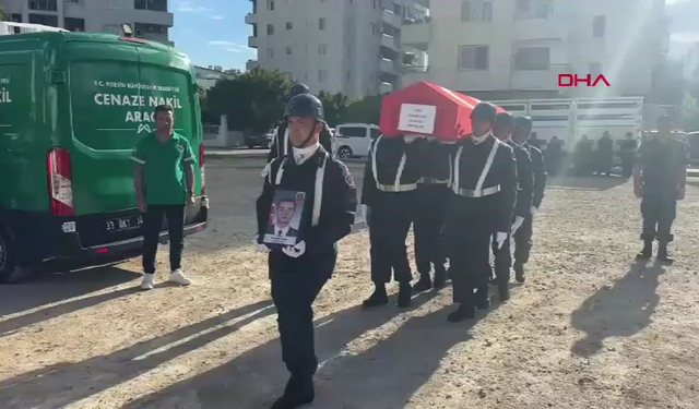 Uzman çavuş Mustafa Can Erdemli'de  son yolculuğuna uğurlandı