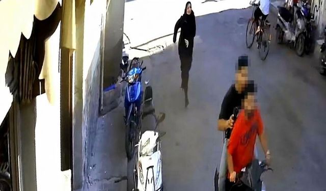 Çantasını gasbeden şüphelinin peşinden koştu