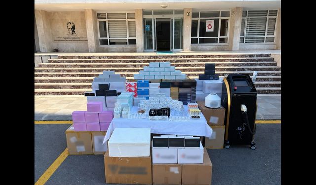 Mersin’de 10 milyon TL’lik kaçak medikal ürün operasyonu